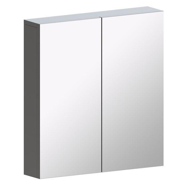 Orchard Wharfe slate grey mirror cabinet