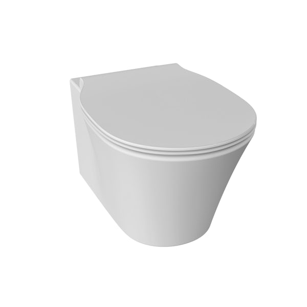 Ideal Standard Concept Air wall hung toilet with soft close toilet seat