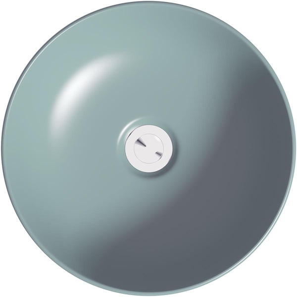 Mode Orion light silver sage round countertop basin 355mm