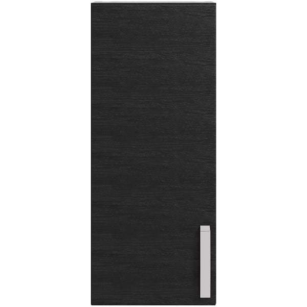 Reeves Nouvel quadro black wall hung cabinet 720 x 300mm