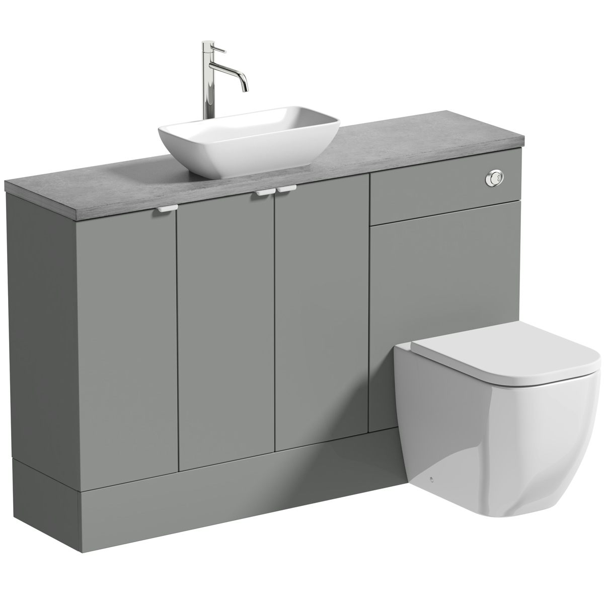 Reeveswyatt Onyx Greysmall Fitted Furniture Combination With