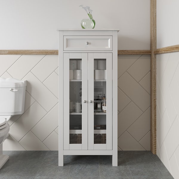 The Bath Co. Marlow tall storage cabinet