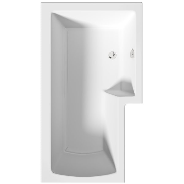 Orchard L shaped right handed shower bath
