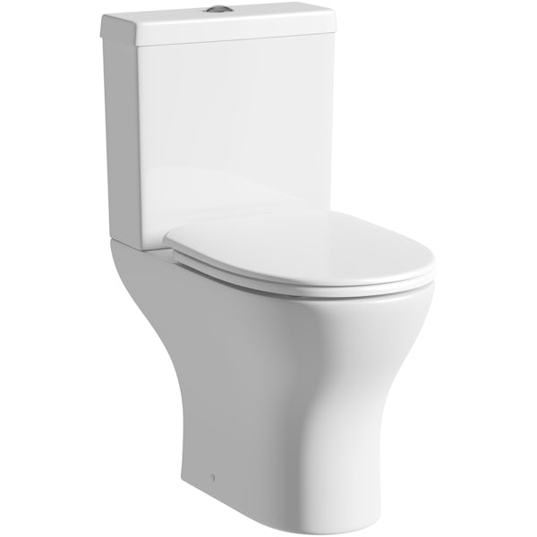 Orchard Derwent round compact close coupled toilet with luxury wrap soft close seat
