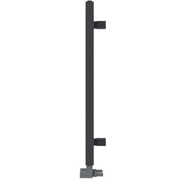 The Heating Co. Santiago anthracite grey heated towel rail