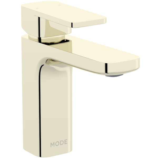 Mode Spencer square gold basin mixer tap offer pack
