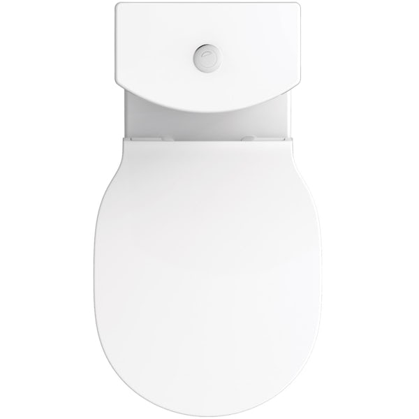 Ideal Standard Concept Air open back close coupled toilet with soft close toilet seat