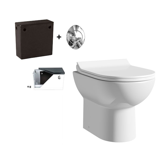 Orchard Eden contemporary back to wall toilet with soft close seat and concealed cistern