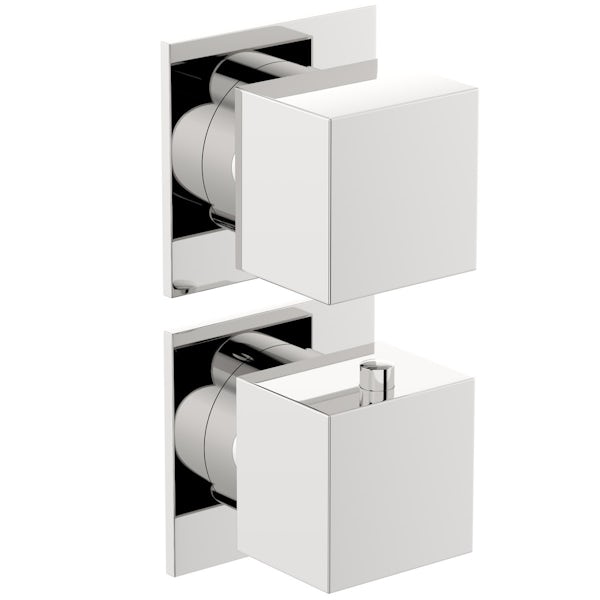 Mode Cooper square concealed twin valve with diverter offer pack