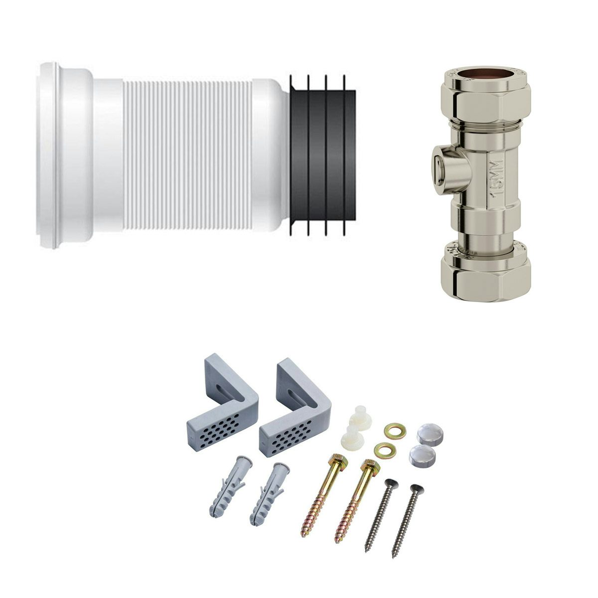 Universal toilet fitting pack