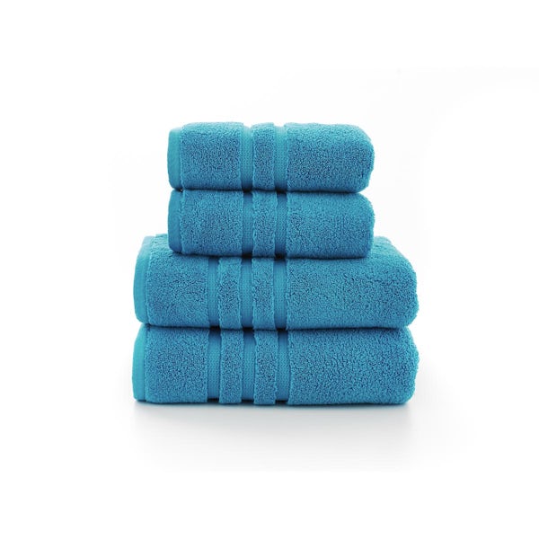The Lyndon Company Chelsea zero twist 4 piece towel bale in turquoise