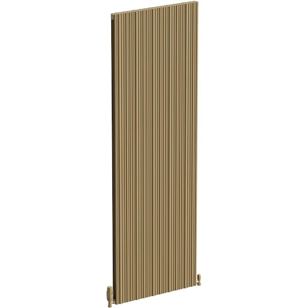 The Heating Co. Quebec vertical matt bronze aluminium radiator