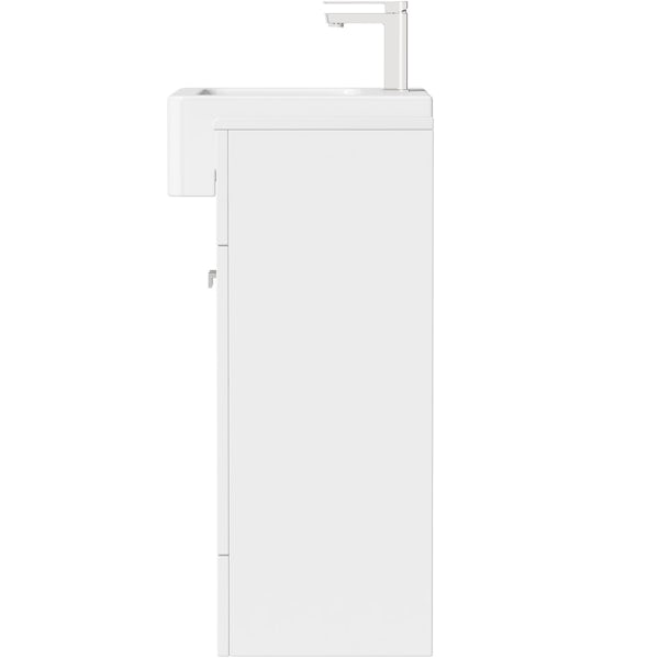 Orchard Hatfield white floorstanding vanity unit 667mm with tap