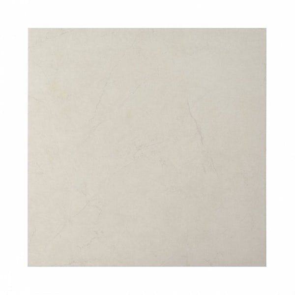 Matteo White Ceramic Floor Tile 33cm x 33cm Sample
