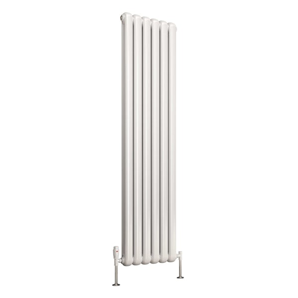 Reina Coneva white vertical steel designer radiator