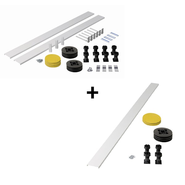 Riser kit for rectangle and square stone shower trays 1400mm and over