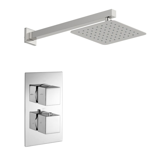 Kirke Connect concealed thermostatic mixer shower with wall arm