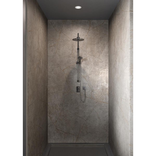 Mermaid Elite Gold Stone waterproof tongue and groove shower wall panel
