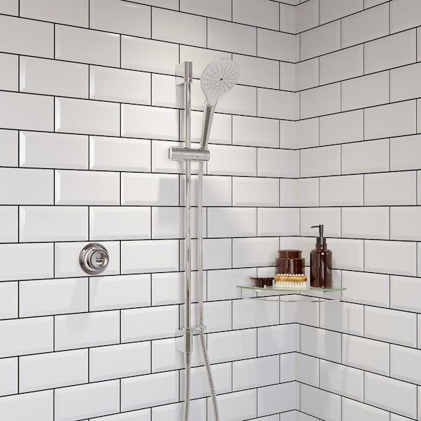 Mira Mode rear fed digital shower low pressure and pumped