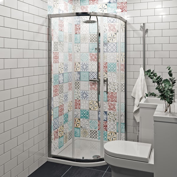 Showerwall Custom Moroccan acrylic shower wall panel