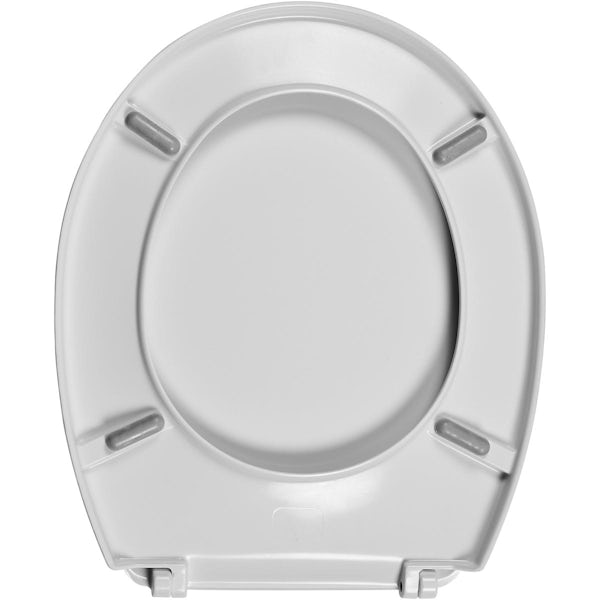 Macdee Wirquin Melody thermoset white toilet seat with Lock+