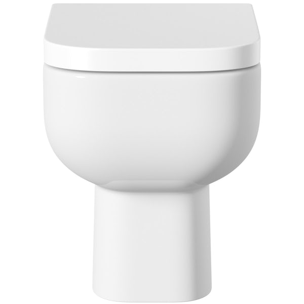 RAK Series 600 back to wall toilet with soft close seat with concealed cistern and pan connector
