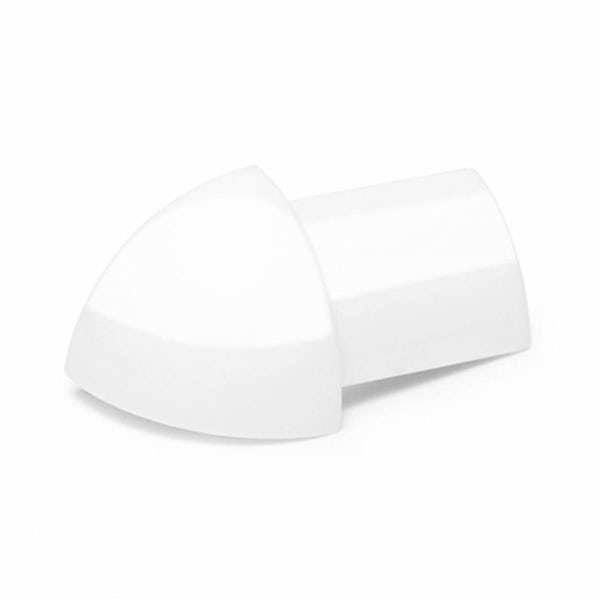 PVC Super Gloss White Tile Trim Corners (Pack of 2)