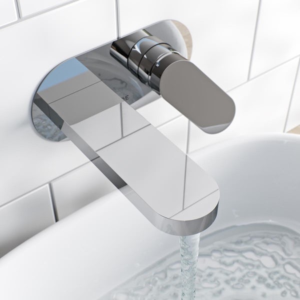 Mode Hardy wall mounted basin mixer tap