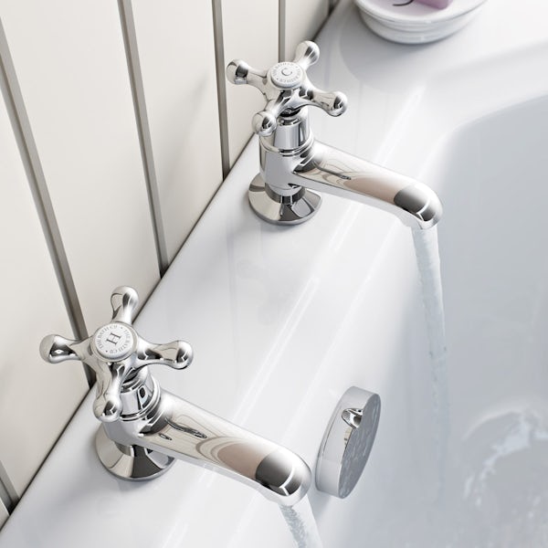 The Bath Co. Camberley bath pillar taps offer pack