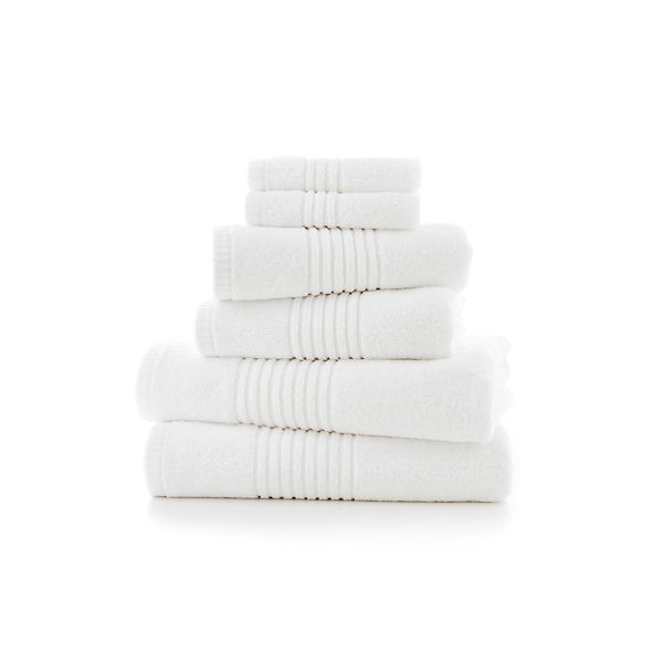 Deyongs Quick Dri 450gsm zero twist towel bale white