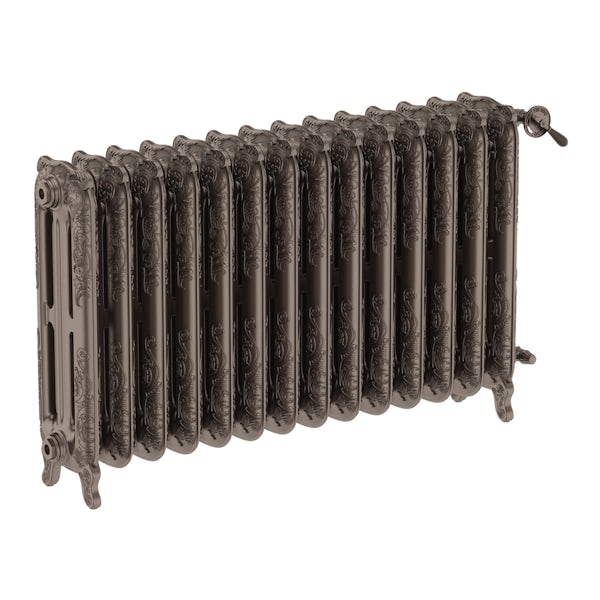 Oxford russet freestanding cast iron radiator 710 x 1180