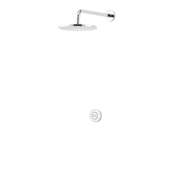 Aqualisa Unity Q Smart concealed shower pumped with wall head
