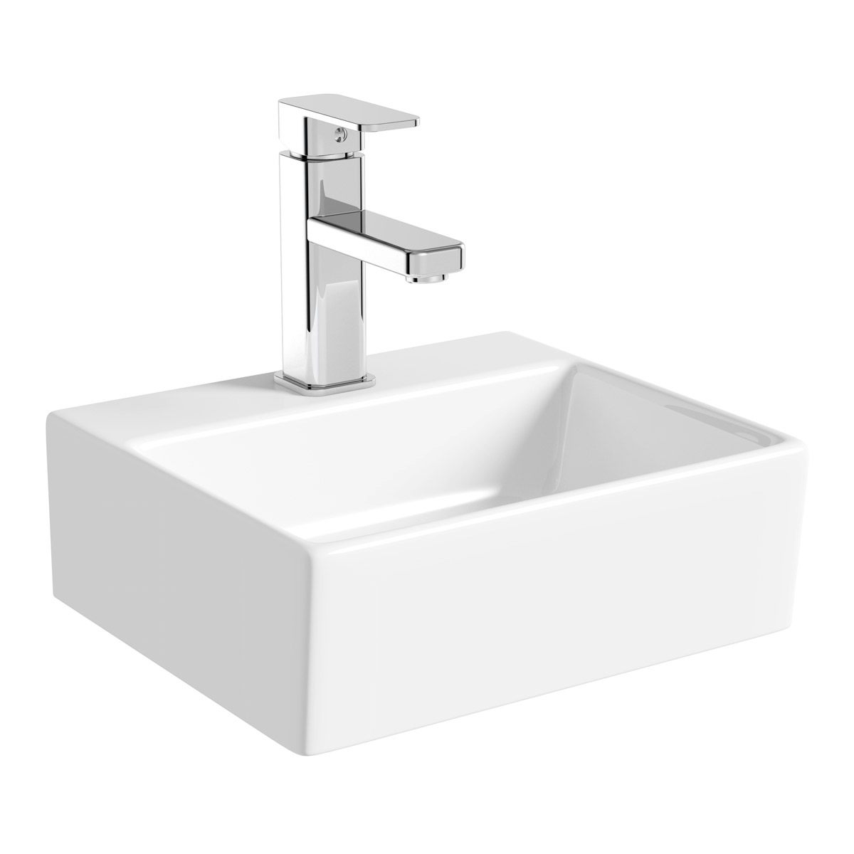 Orchard Derwent square 1 tap hole countertop basin 330mm