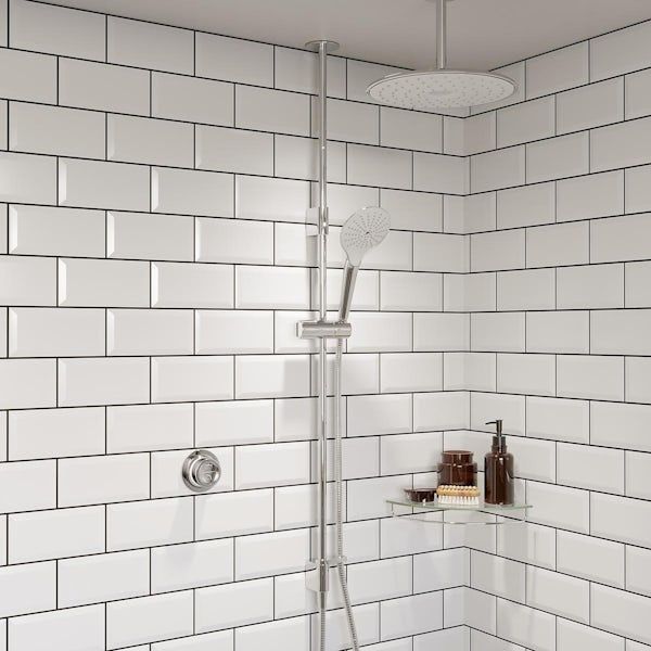 Mira Mode Maxim dual ceiling fed digital shower low pressure and pumped