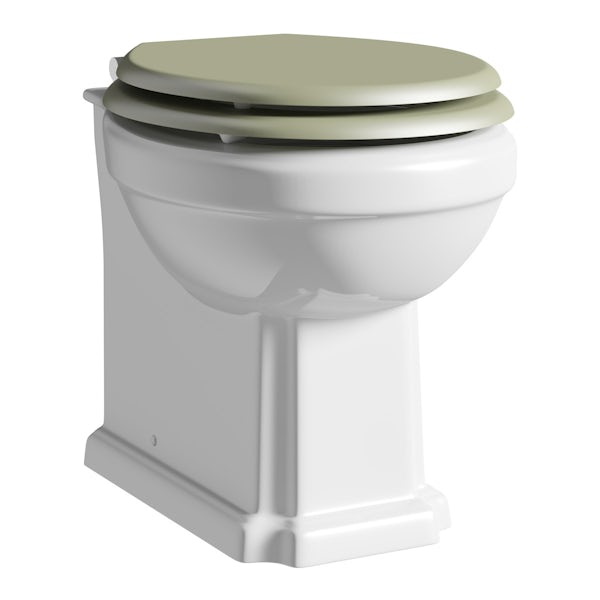 The Bath Co. Dulwich back to wall toilet inc sage soft close seat