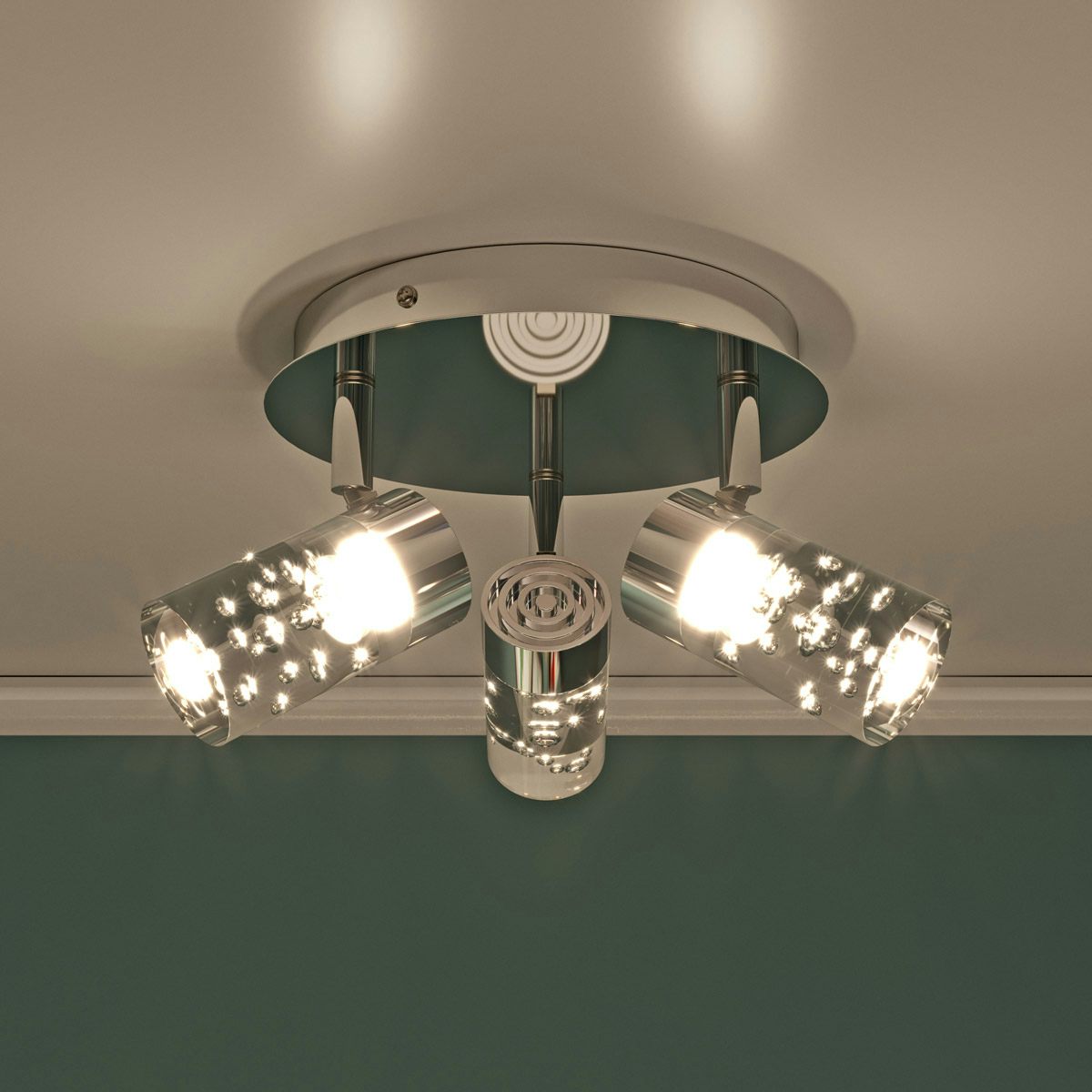 Bubble bathroom deals light fixture