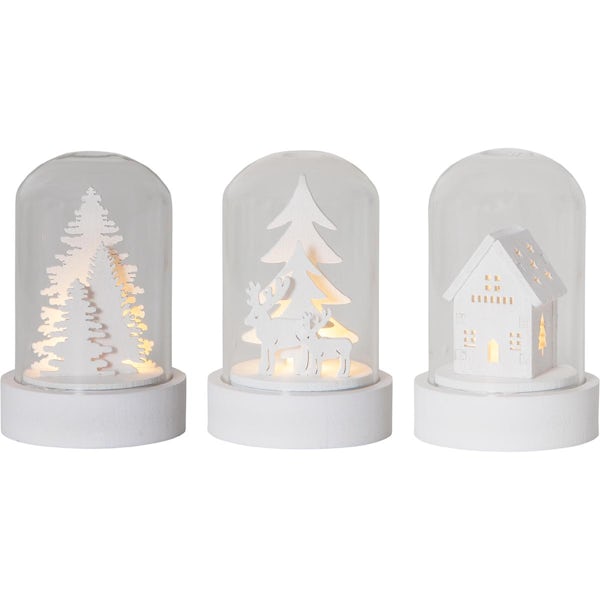 Eglo Christmas LED trio decoration in white