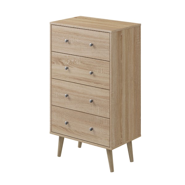 Helsinki Oak 4 drawer chest