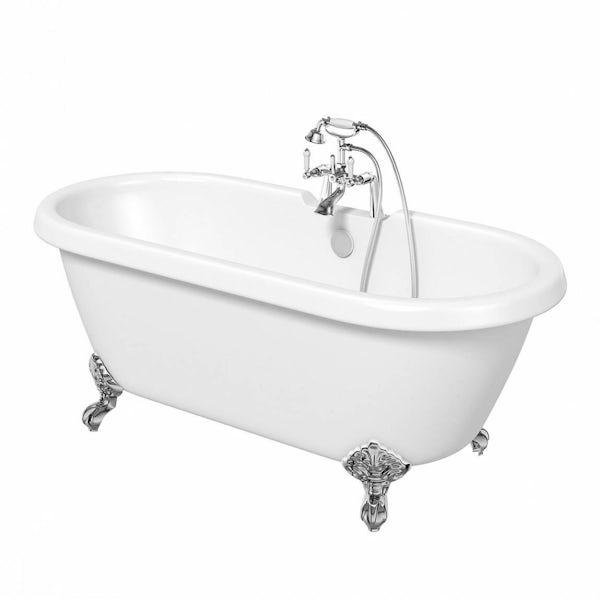 Dulwich Roll Top Bath Small with Ball Feet