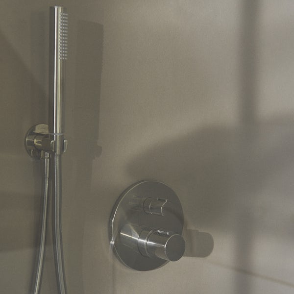 Ideal Standard Ceratherm Navigo built-in round thermostatic shower mixer valve with 1 outlet in chrome