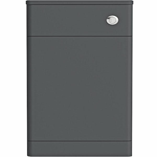 Mode Lois graphite back to wall toilet unit 550mm