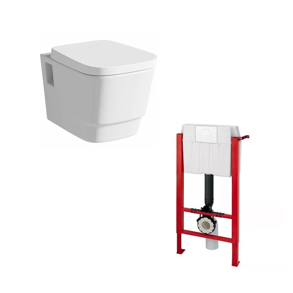 Foster Wall Hung Toilet and Wall Mounting Frame