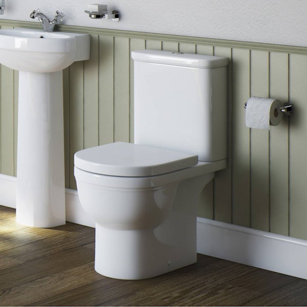 Orchard Elsdon right handed J shaped bath suite 1700 x 750 with taps