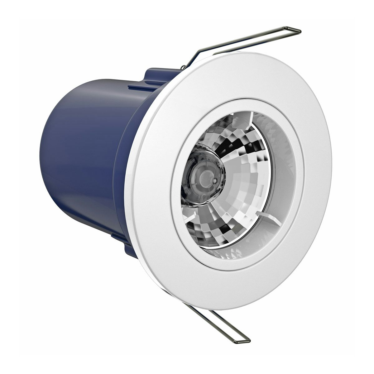 Forum fixed fire rated bathroom downlight in white