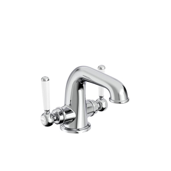 The Bath Co. Aylesford Vintage basin mixer tap with waste