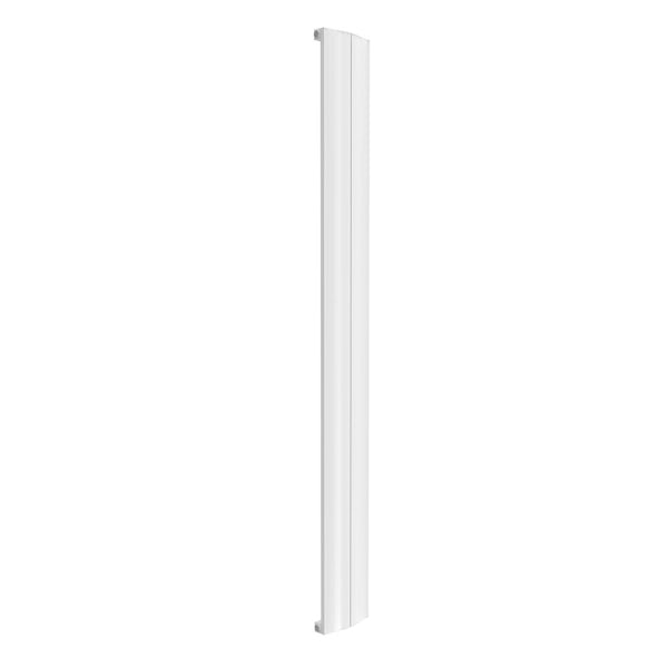 Reina Wave white single vertical aluminium designer radiator