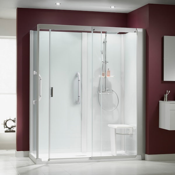 Kinemagic Serenity easy install bath replacement corner shower cabin