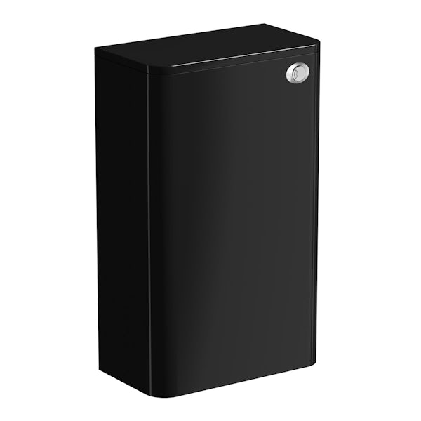 Planet Black back to wall toilet unit with Vermont back to wall toilet