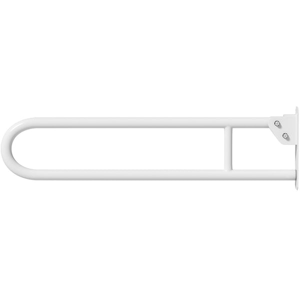 Nymas Hinged white lift and lock support rail 800mm