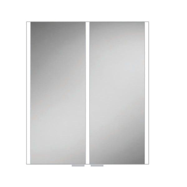 HiB Xenon LED illuminated mirror cabinet 600 x 700mm